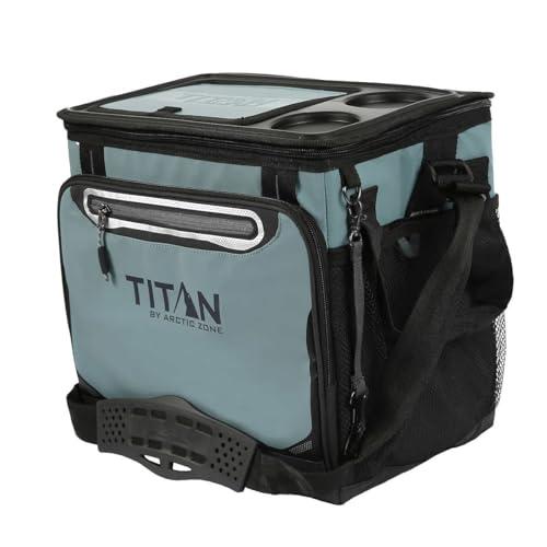 Amazon.com : Titan Arctic Zone - Insulated Leak-Proof Collapsible Cooler Bag, Holds 40 Cans, Teal, Blue : Sports & Outdoors