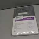 CUCRAF Sheer Curtains Panels for Living Room Bedroom Short Window Semi Treatment Drapes Voile Rod Pocket,Set of 2 (54 x 63 inches Long,Grey)