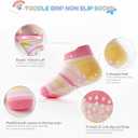 Aroveea Baby Toddler Socks Grip Non Slip Boys Girls Cotton 12 Pack for Kids Ankle Cute Socks 6M-7Years