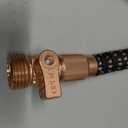 50FT Expandable Garden Hose - with 10-Function Spray Nozzle - Lightweight, Flexible, Retractable Garden Hose, Water Hose - No-Kink Flexibility,3/4" Solid Brass Fittings-Champagne Gold