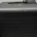 Away Medium Checked Luggage, Lightweight Hard Shell Suitcase with Spinner Wheels, Durable Rolling Luggage, TSA Lock, 26 Inch, Jet Black