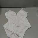 QINSEN Womens Seamed Cup Spaghetti Straps One Piece Bathing Suits Tummy Control Cheeky Swimsuit XL 