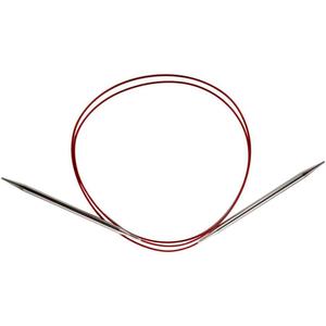ChiaoGoo Red Lace Circular 47 inch (119cm) Stainless Steel Knitting Needle Size US 10.875 (7.5mm) 7047-10.875