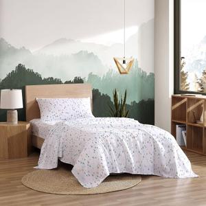 Eddie Bauer Kids - Twin Sheet Set, Ultra-Soft Microfiber Bedding with Fully Elastic Fitted Sheet, Kids Bed Set with Pillowcase, Easy Care Bedding (Dreamland)