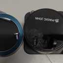 MAGIC JOHN Ultra Magnetic Phone Holders for Your Car, Foldable Car Phone Holder Mount for Dashboard, 360 Rotatable, Magnetic Car Mount for iPhone All Cell Phones, Black