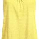 Miusey Womens Sleeveless Round Neck Loose Fit Racerback Yoga Tank Top (Medium, Yellow)