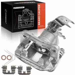 A-Premium Disc Brake Caliper Assembly with Bracket Compatible with Select Acura and Honda Models - TSX 2009-2014, Accord 2008-2012 - Rear Right Passenger Side