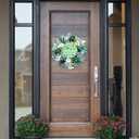 18 Inch St Patrick's Day Wreath for Front Door Green Mesh Wreath with Shamrock, Irish St Patricks Day for Indoor Outdoor Decorations Wall Home Decor