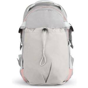 Grey Casual Backpack, 15.6" Laptop Backpack, Bookbag for College, Daypack Backpack for Women Travel (Light Gray)