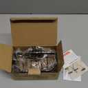 TAILI Sponge Holder with Strong Suction Cup, Dish Sponge Caddy Inside Sink Removable, Rustproof Aluminum for Sponges, Brushes, Stoppers and Scrapers - Black (6.1" x 3.5")