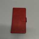 SUANPOT Compatible with iPhone 17 Pro 6.3" Wallet case with RFID Blocking Credit Card Holder,Flip Book PU Leather Protective Cover Women Men for Apple 17 Pro Phone case Red