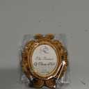 Vicenpal Small Vintage Picture Frames Antique Baroque Mini Picture Frames Oval Bulk Wallet Size for Wedding Victorian Home Christmas Holiday Decor(Gold,6 Pieces)