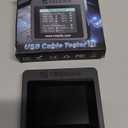 USB Cable Tester with 2.4" Color Screen for eMarker Reading, PD 3.0/3.1 Detection, Resistor and Continuity Check, Compatible with Lightning, Type-C, Micro-B 2.0/3.0, and Mini-B Cables