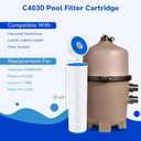 Fil-fresh C4030 Pool Filters Cartridge Compatible with Hayward SwimClear C4030, C4025,C4020, Replace Hayward CX880XRE, Pleatco PA106, Unicel C-7488, 4106 sq. ft, 4-Pack