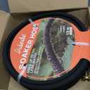 Soaker Hose 100 FT for Garden with 1/2" Diameter Irrigation Hose Save 70% of Water Solid Brass Interface Eminently Suitable for Lawn and Garden Bed Cover