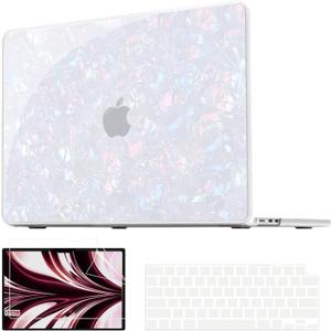 AKIT Compatible with MacBook Air 13 inch Case 2026 2025 2024 2023 M5 M4 M3 M2 Glitter Pearly Luster Laptop Hard Shell A3449 A3240 A3113 A2681 Mac Air 13.6 Includes Keyboard & Screen Cover, Colorful
