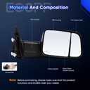 ECCPP Towing Mirrors Fit For 2009-10 For Dodge For Ram 1500 2011-2016 For Ram 1500 2500 3500 Pickup Signal Lights Pair Power Heated Passenger & Driver Side Side Mirrors, 25 x 12 x 12.5 inches