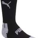 PUMA Boys' Crew Socks (6-Pack) (Black, S)