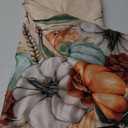 Horaldaily Fall Tablecloth 6084 Inch Rectangular, Flower Autumn Harvest Pumpkin Washable Seasonal Table Cover for Party Picnic Dinner Decor (Beige)