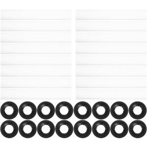 Garage Door Hinge Roller Sleeves Kit with 20 Nylon Rollers and Clips Noise Reduction Garage Door Accessories Easy DIY Installation Compatible with Various Doors
