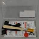 Joystick Replacement Kit for Joycon ( 48 in one), Joystick Replacement for Switch/ Switch Lite/ Switch OLED Joycon, Include 4 Thumb 3D Sticks, 4 Metal Buckles, 2 Screwdrivers, Pry Tool, 14 Thumbstick Grips