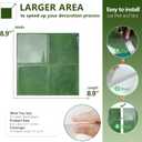 STICKGOO 10 Sheets Peel and Stick Backsplash - 9" x 9" 3D Adhesive Peel and Stick Tile Backsplash for Kitchen&Bathroom (Green)