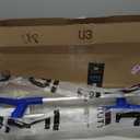 PEPE Mobility Forearm Crutches for Adults (x2 Units) Open Cuff, Adjustable Height, Aluminium, Lightweight Elbow Crutches, Made in Europe (Blue)