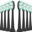 Replacement Toothbrush Heads 10 Pack for AquaSonic Black Series and Vibe Series Electric Toothbrush