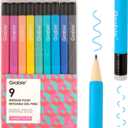 Grabie Erasable Gel Pens, 9 Colors Erasable Pens, Make Mistakes Disappear Colored Pens, Assorted Color Inks for Drawing Writing Planner,Gel Pens for Coloring