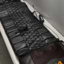 Massage Mat, Detachable Neck Massager, Full Body Vibration Heating, Massage Pad with 10 Vibrating Motors and 9 Speed Settings for Home Office Use, Gift for Men Women Parents Christmas, Black