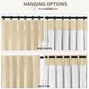 CAPALOCA Pinch Pleated Curtains Blackout, Linen Blackout Curtains 96 inches Long 2 Panels Set for Bedroom, Thermal Insulated Pinch Pleated Drapes for Living Room, 40"W x 96"L (Pack of 2), Khaki