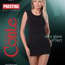 Conte Women's Classic Silky Semi Opaque Pantyhose Tights Prestige 40 Den (Brown, L)
