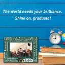 2 x Graduation Wooden Picture Frame With Iron-Good Luck To You-Wood Photo Frame For Graduation 2025, Gifts For High School Graduate University Graduate Display On Table Top, Desk, 4 X 6 Inch Photo(Green)