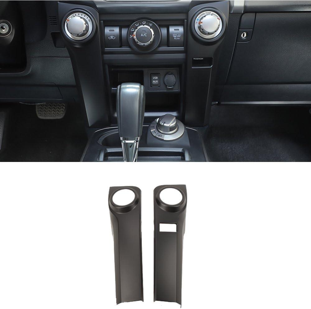JeCar for 4Runner Interior Trim Center Console Dash Air Conditioner Control Panel Cover Compatible with 2010-2023 Toyota 4Runner (Matte Black)