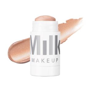 Milk Makeup Highlighter  Cream Highlighter Stick for Face + Body with Radiant, Shimmery Glow  Buildable, Blendable, Vegan Formula for All Skin Types (Lit - Champagne Pearl)