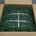 Grass Wall Panels, 10"x 10"(8pcs) 4-Layer Artificial Boxwood Faux Green Wall for Interior, Garden Party Wedding Backdrop, Indoor Outdoor Plant Wall Decor