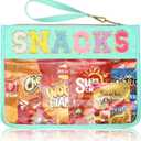 Snack Bags Clear Pouch Travel Makeup Bag Chenille Letter Bags for Zipper Pouch Clear Cosmetic Bag Clearly Tote Bag Makeup Travel Bags for Women