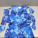 Women's Fall Off Shoulder Floral Maxi Dresses, Formal Long Sleeve Bodycon Cocktail Wedding Guest Dress, M