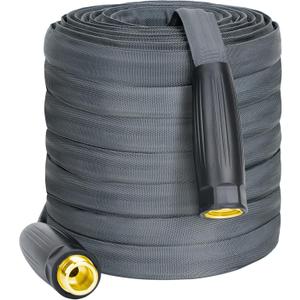 Lightweight Garden Hose 100FT, Flexible Kink Resistant Water Hose, Non-Expanding Heavy Duty for Lawns RV Gardening and Outdoor, 5/8 inch