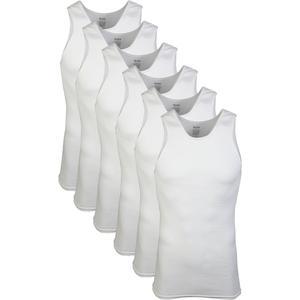 6 Pcs Gildan Men's A-Shirt Tanks, Multipack, Style G1104 XXL