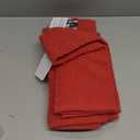 DecorRack 100% Cotton Kitchen Towels, 15" x 25" Absorbent Dish Towels [Premium Quality 400 GSM] Red (Pack of 4)