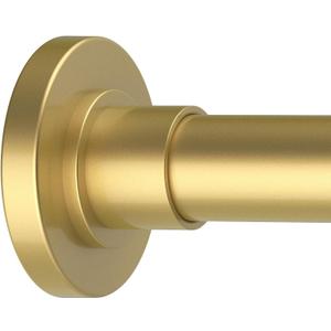 Gold Shower Curtain Rods - 31-68 Inch Spring Tension Shower Rods for Bathroom, Adjustable, No Drilling, No Rust, Stainless Steel