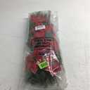 Hotop 6 Pcs Christmas Artificial Poinsettias Florals 19.6 Inch Large Christmas Poinsettia Decorations Red Green Christmas Flower Picks Stem for Christmas Tree Ornament Wreath DIY Xmas Party Decor