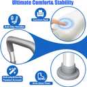 Toilet Seat Risers for Seniors, FSA and HSA Eligible Raised Toilet Seat with Handles, 8-Level Height and 3-Level Width Adjustment, Fits Most Body Sizes and Toilets, for Elderly, Pregnant, and Disabled