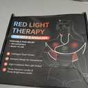 RELEXNOW Red Light Therapy for Shoulders and Neck Massage with Heat, 5000 mAh Battery Cordless Near Infrared Red Light Therapy Pad for Body, Wearable Heating Pad for Upper Back, Shoulder & Neck