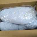 Cooling Body Pillow, 110cm Long Hugging Pillow with Removable Washable Cover, Pea Pod Shape Full Body Pillow for Side Sleepers, Pregnancy and Leg Support (Blue)