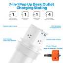 Pop Up Countertop Outlet with 15W Wireless Charger,Pop up Outlet,Max 20W USB Power Delivery,Free 3.94"100mm Hole Opener,Pop Up Electrical Outlet with 4 Outlets 15A, 2 USB Ports for Home Office.