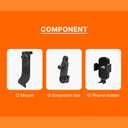 FICS Car Phone Holder for KIA NIRO (SG2) 2023, 2024, 2025, 2026 Custom-Fit Mount for Seamless Display Integration, Interior Accessories for Navigation Use, Stable Driving View