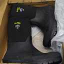 Western Chief Men's 365 Neoprene Rain Boots for Men - 100% Waterproof Rubber Boots for Men with Anti-Slip Outsole - Cold-Rated Muck Boots for Women for All-Weather Protection, Mid, Black, 11