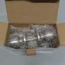 BESTTEN Keyed Entry Door Knob with Lock, Interior and Exterior Door Lock, Standard Ball, Satin Nickel